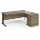 R/H Grey Nebraska Oak Top With Black Frame