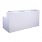 Aston White Gloss Reception Counter With Return