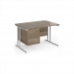 Grey Nebraska Oak Top With Silver Frame