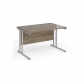 Grey Nebraska Oak Top With Silver Frame