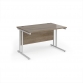 Grey Nebraska Oak Top With White Frame