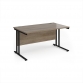 Grey Nebraska Oak Top With Black Frame