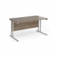 Grey Nebraska Oak Top With Silver Frame
