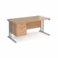 Beech Top With Silver Frame