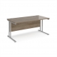 Grey Nebraska Oak Top With Silver Frame