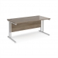 Grey Nebraska Oak Top With White Frame