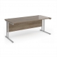 Grey Nebraska Oak Top With Silver Frame