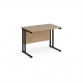 Grey Nebraska Oak Top With Black Frame