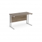 Grey Nebraska Oak Top With White Frame