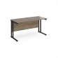 Grey Nebraska Oak Top With Black Frame