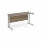 Grey Nebraska Oak Top With Silver Frame
