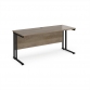 Grey Nebraska Oak Top With Black Frame
