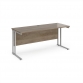 Grey Nebraska Oak Top With Silver Frame