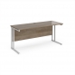 Grey Nebraska Oak Top With White Frame