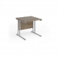 Grey Nebraska Oak Top With Silver Frame