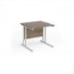 Grey Nebraska Oak Top With White Frame