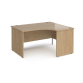 Himley 1400 R/H Panel End Crescent Desk Kendal Oak