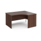 Himley 1400 R/H Panel End Crescent Desk Walnut