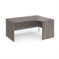 Himley 1600 R/H Panel End Crescent Desk Grey Oak
