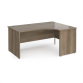 Himley 1600 R/H Panel End Crescent Desk Grey Nebraska Oak
