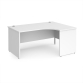 Himley 1600 R/H Panel End Crescent Desk White