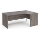 Himley 1800 R/H Panel End Crescent Desk Grey Oak