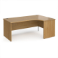 Himley 1800 R/H Panel End Crescent Desk Oak