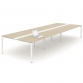 Triple Bench Meeting Table