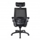 Heavy Duty Mesh Operator Chair in Black Fabric
