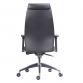 Executive synchro chair faux leather rear view