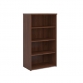 Himley 1440H x 800W x 470D 3-Shelf Bookcase Walnut