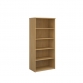 Himley 1790H x 800W x 470D 4-Shelf Bookcase Oak