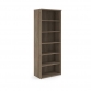 Himley 2140H x 800W x 470D 5-Shelf Bookcase Grey Nebraska Oak 