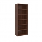 Himley 2140H x 800W x 470D 5-Shelf Bookcase Walnut
