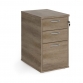 Himley 3 Drawer Desk High Pedestal 600mm deep Grey Nabraska Oak