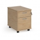 Himley 2 Drawer Mobile Pedestal Grey Nebraska Oak