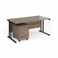 Grey Nebraska Oak Top With Black Frame