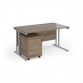Grey Nebraska Oak Top With Silver Frame