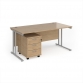 Kendal Oak Top With Silver Frame