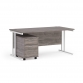 Himley 800mm Rectangular Desk With 2 Drawer Mobile Pedestal 