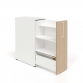 Wyken Tower with 2 Shelves 1 Metal Shelf and File Drawer