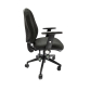 High Back Charcoal VDU Chair With Folding Arms