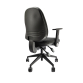 High Back Charcoal VDU Chair With Folding Arms