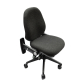 High Back Charcoal VDU Chair With Folding Arms