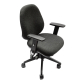 High Back Charcoal VDU Chair With Folding Arms